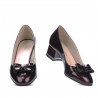 Scarpe eleganti donna 1270 vernice bordeaux satinata