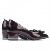 Scarpe eleganti donna 1270 vernice bordeaux satinata