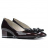 Scarpe eleganti donna 1270 vernice bordeaux satinata
