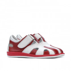 Scarpe per bambini piccoli 07-1c rosso+bianco