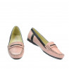 Mocassini donna 619 rosa+caffè