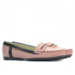 Mocassini donna 619 rosa+caffè