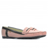 Mocassini donna 619 rosa+caffè