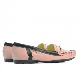 Mocassini donna 619 rosa+caffè