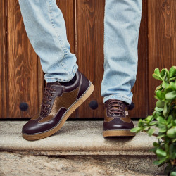 Scarpe sportive uomo 886 caffè combinato lifestyle