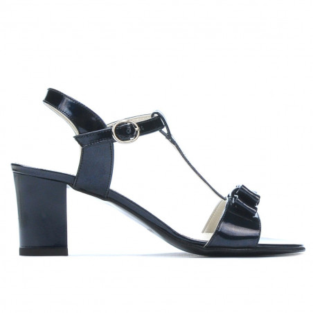Sandali donna 1257 vernice indaco madreperlato