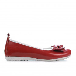 Scarpe per bambini 141 vernice rossa