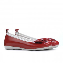 Scarpe per bambini 141 vernice rossa