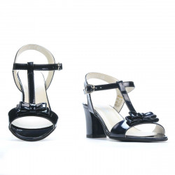 Sandali donna 1257 vernice indaco madreperlato