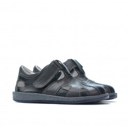 Scarpe per bambini piccoli 07-1c indaco+grigio