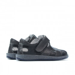 Scarpe per bambini piccoli 07-1c indaco+grigio