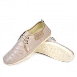 Mocassini uomo 865-1 beige+sabbia