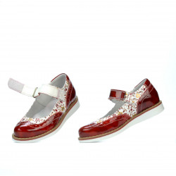 Scarpe bambini 153 vernice rossa