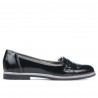 Scarpe casual donna 699 vernice nera combinata