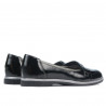 Scarpe casual donna 699 vernice nera combinata