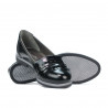 Scarpe casual donna 699 vernice nera combinata