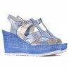 Sandali donna 5054 blu argento