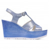 Sandali donna 5054 blu argento