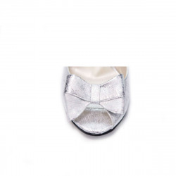 Sandali donna 1271 argento satinato