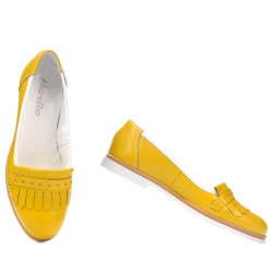 Scarpe casual donna 699 giallo combinato