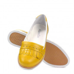 Scarpe casual donna 699 giallo combinato