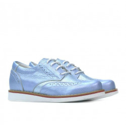 Scarpe bambini 154 blu perla combinato