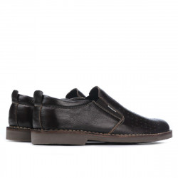 Scarpe casual uomo 7200p caffè traforato