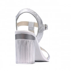 Sandali donna 5055 argento perlato