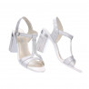 Sandali donna 5055 argento perlato