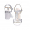 Sandali donna 5055 argento perlato
