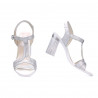 Sandali donna 5055 argento perlato