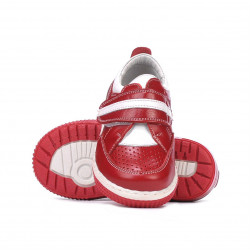 Scarpe bambini piccoli 64c rosso+bianco