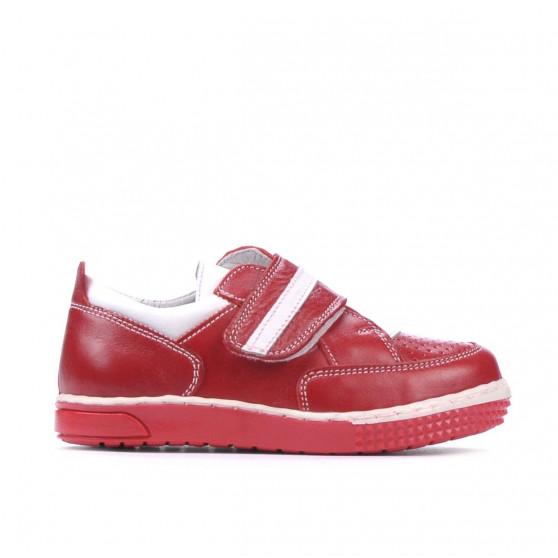 Scarpe bambini piccoli 64c rosso+bianco
