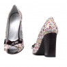 Sandali donna 1271 bordeaux floreale multicolore