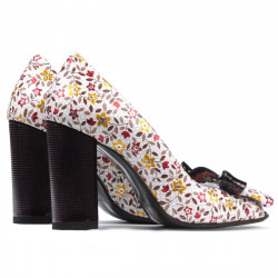 Sandali donna 1271 bordeaux floreale multicolore