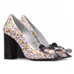 Sandali donna 1271 bordeaux floreale multicolore