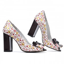 Sandali donna 1271 bordeaux floreale multicolore