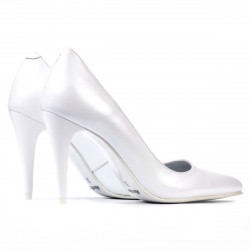 Scarpe eleganti donna 1246 bianco perlato