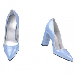 Scarpe eleganti donna 1261 vernice blu