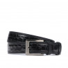 Cintura uomo 32bc nero+croco nero