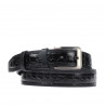 Cintura uomo 32bc nero+croco nero
