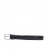 Cintura uomo 32bc nero+croco nero