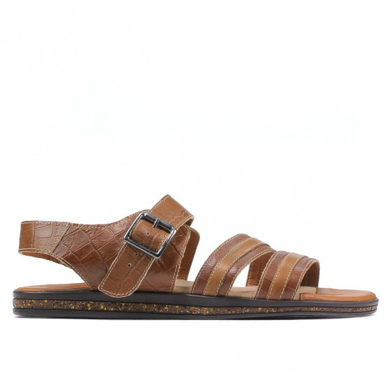 Sandali uomo 315 coccodrillo marrone