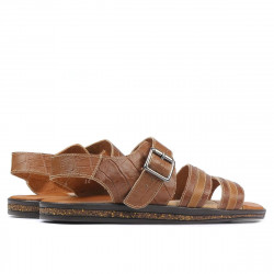 Sandali uomo 315 coccodrillo marrone