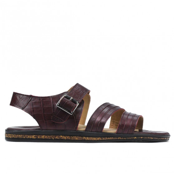 Sandali uomo 315 croco bordeaux