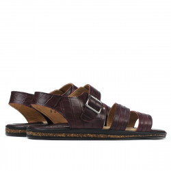 Sandali uomo 315 croco bordeaux