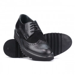 Scarpe casual uomo 831 nero combinato