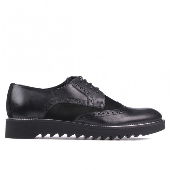 Scarpe casual uomo 831 nero combinato