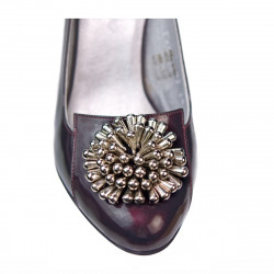 Scarpe eleganti donna 1272 vernice bordeaux