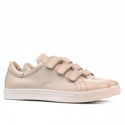 Scarpe sportive uomo 893sc beige velcro